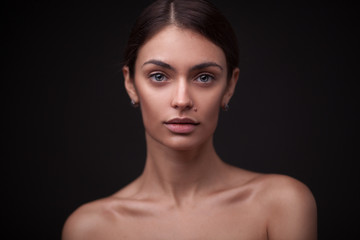 Beautiful brunette woman portrait
