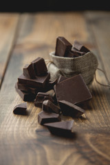Chocolate en trozos