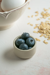 fresh blueberries in a bowl