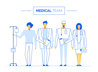 Online help consultation web service doctor characters set,modern flat design healthcare medicine concept.Medical team experts diversity-intern,physician,MD,men and women specialists in medic uniform