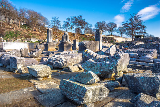 Ruins of the ancient city of Philippi, Eastern Macedonia and Thrace, Greece