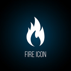 Fire flame logo icon