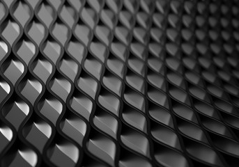 Black Metal Grill With Highlights, Reflections and Shadows