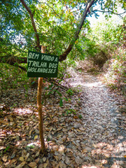 Trilha dos holandeses (Dutch trail), hiking path that goes from Fort Orange to Vila Velha - Ilha de Itamaraca, Brazil