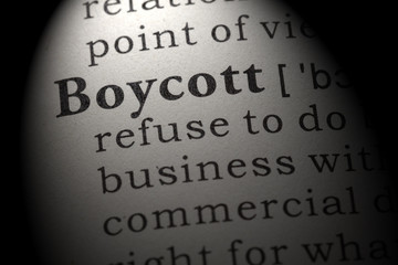 definition of boycott - obrazy, fototapety, plakaty