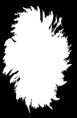Fototapeta premium Abstract Decorative Black & White Edge. Type Text Inside, Use as Overlay or for Layer Mask