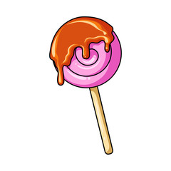 Vector design of dessert and sweet symbol. Set of dessert and food vector icon for stock.