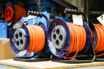 electrical cable in coil for connection extension