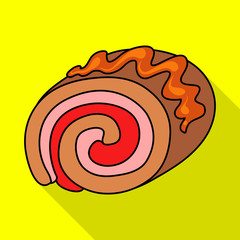 Isolated object of confectionery and culinary logo. Collection of confectionery and colorful vector icon for stock.