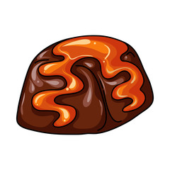 Isolated object of dessert and sweet symbol. Set of dessert and food stock vector illustration.