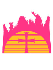 sonne palmen urlaub meer strand insel ferien kirche symbol kreuz jesus christus christ katholisch evangelisch glauben religion gott beten heilig engel sohn gottes symbol bibel logo