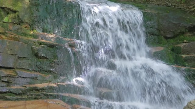 136 White Mountains Franconia close up of a waterfall
