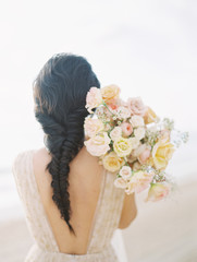 bride with bouquet