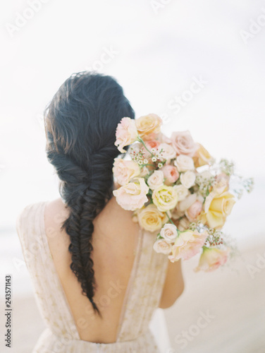 bride with bouquet