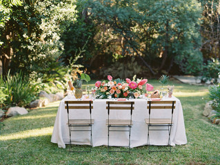 table in the garden