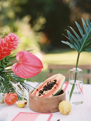 summer wedding table