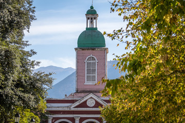 Church in San Jose de Maipo town at Cajon del Maipo - Chile