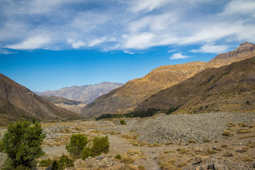 Cajon del Maipo Canyon landscape - Chile