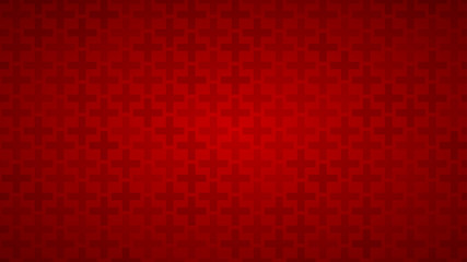 Abstract background of crosses in shades of red colors