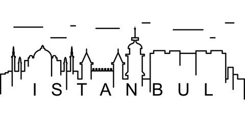 Istanbul outline icon. Can be used for web, logo, mobile app, UI, UX