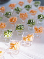 canape with red caviar