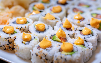 Sushi Roll most famous Japanese food