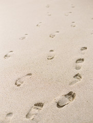 footprints in sand