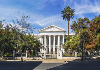 Fototapeta na wymiar Former Chilean Congress Building - Santiago, Chile