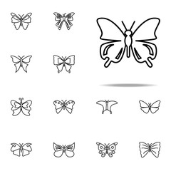 butterfly icon. butterfly icons universal set for web and mobile