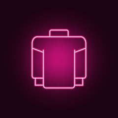 pullover icon. Elements of clothes in neon style icons. Simple icon for websites, web design, mobile app, info graphics