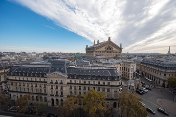 Obraz premium Paris view from Lafayette's Gallery rooftop.