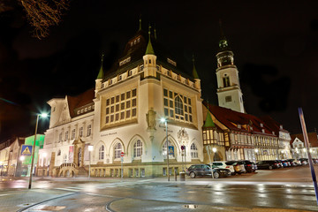 Bomann-Museum, im Hintergrund die Stadtkirche, Celle