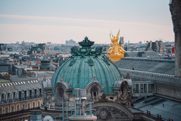 Paris view from Lafayette's Gallery rooftop.