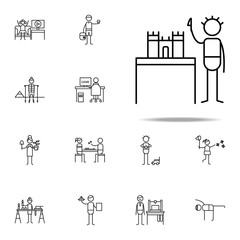 builder icon. hobbie icons universal set for web and mobile