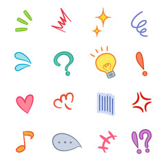 感情 マンガ 記号 セット