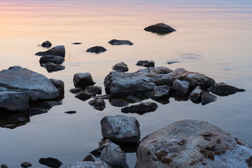 Rocks on sea shore 