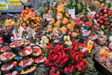 Barcelona market of the boqueria