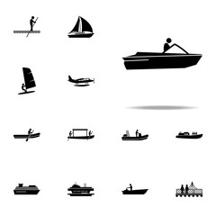 motor, boat, speed icon. water transportation icons universal set for web and mobile