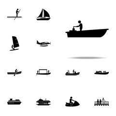 motor, boat icon. water transportation icons universal set for web and mobile