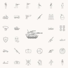 tank icon. Army icons universal set for web and mobile