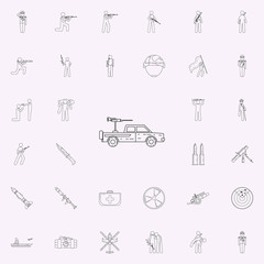 military pickup icon. Army icons universal set for web and mobile