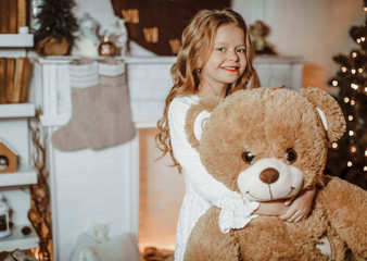 girl with teddy bear