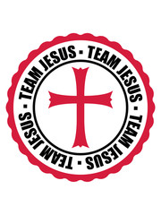 kreis stempel rund team kirche symbol kreuz jesus christus christ katholisch evangelisch glauben religion gott beten heilig engel sohn gottes symbol bibel logo design