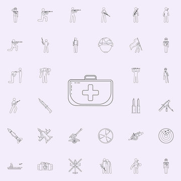 first-aid kit icon. Army icons universal set for web and mobile
