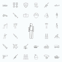 the military keeps a gun icon. Army icons universal set for web and mobile