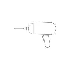 hand drill icon. Element of Electro for mobile concept and web apps icon. Thin line icon for website design and development, app development