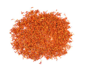 safflower on white background