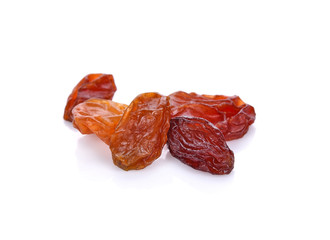 Raisins isolated on white background