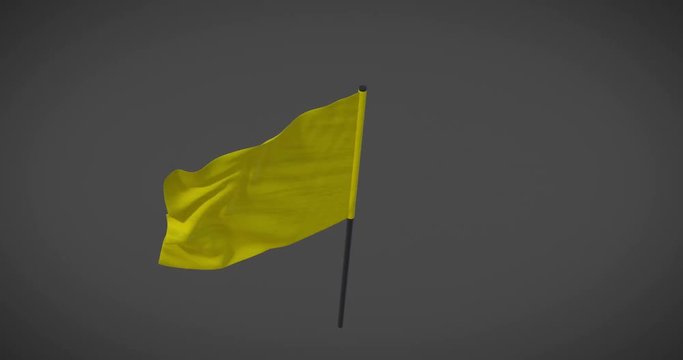 Racing flags - Yellow flag looping animation with alpha mask