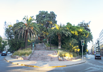 Entrance of Santa Lucia Hill in downtown Santiago - Santiago, Chile